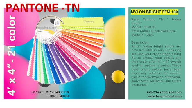  TN Pantone fluorescent Nylon Bright