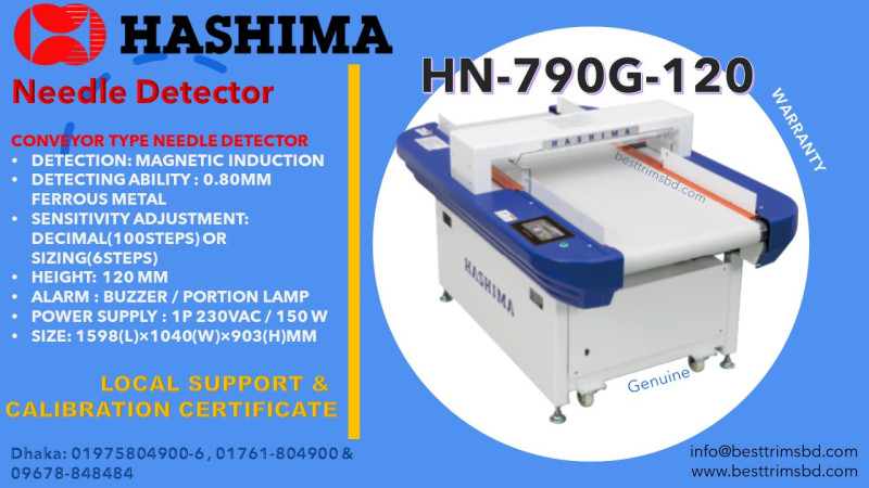 Hashima Needle Detector Single Head in Bangladesh