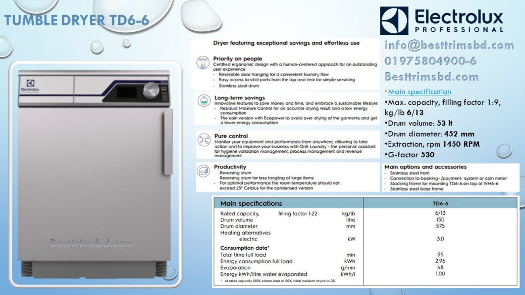 Electrolux Tumble Dryer TD6-6