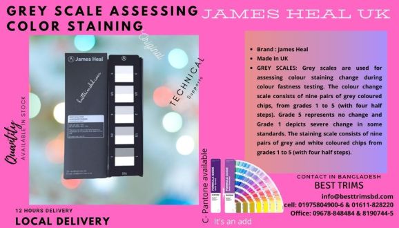 Grey Scale james heal  assessing staining in bangladesh